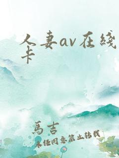 人妻av在线不卡