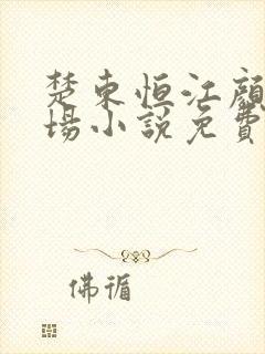 楚东恒江颜的官场小说免费阅读