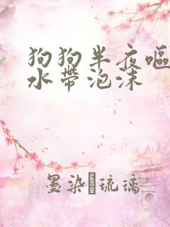 狗狗半夜呕吐黄水带泡沫