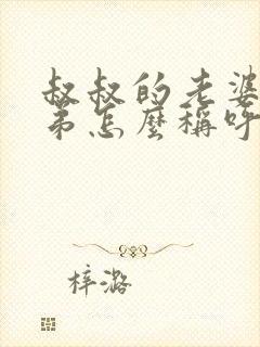 叔叔的老婆的弟弟怎么称呼