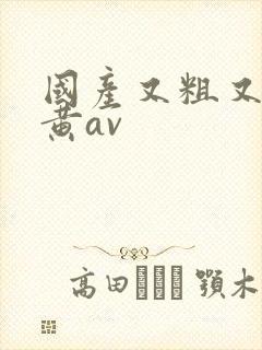 国产又粗又猛又黄av