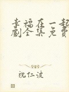 幸福在一起电视剧全集免费观看