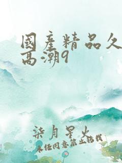 国产精品久久久高潮9