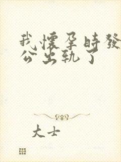 我怀孕时发现老公出轨了