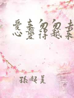 爱来匆匆去匆匆心变得越来越空是什么歌