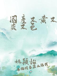 国产又黄又潮又爽又色