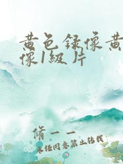 黄色录像黄色录像1级片