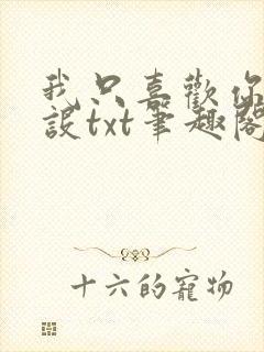 我只喜欢你的人设txt笔趣阁无删减