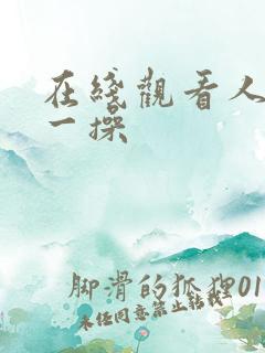 在线观看人一人一操