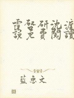 霍启研沈渡云小说免费阅读最新章节