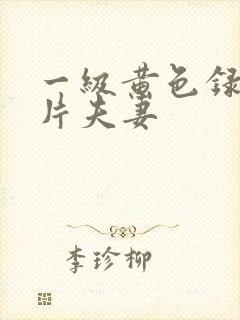 一级黄色录像影片夫妻