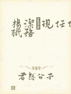 杨洁萀现任什么职务