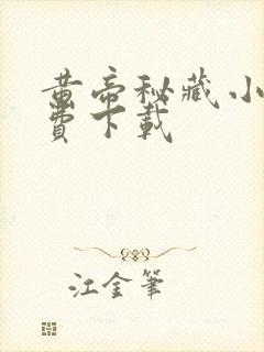 黄帝秘藏小说免费下载