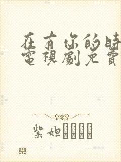 在有你的时光里电视剧免费观看全集