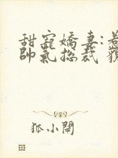 甜宠娇妻:惹上帅气总裁 貌若天仙