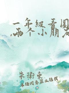 一年级看图写话,两个小朋友放风筝