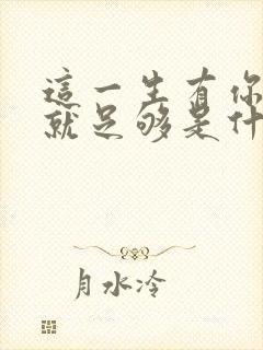 这一生有你回忆就足够是什么歌