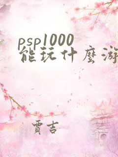 psp1000能玩什么游戏