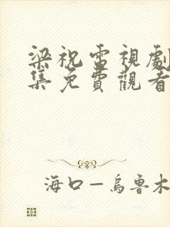 梁祝电视剧40集免费观看