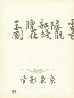 王牌部队 电视剧 在线观看