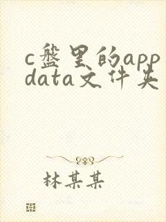c盘里的appdata文件夹可以删除吗