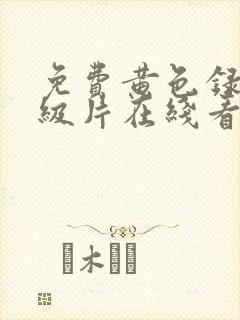 免费黄色录像一级片在线看