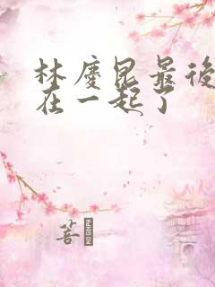 林庆昆最后和谁在一起了