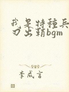 我是特种兵之利刃出鞘bgm