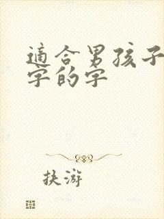 适合男孩子的名字的字