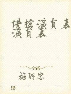 借枪演员表全部演员表