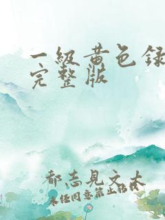 一级黄色录像看完整版