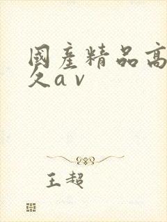 国产精品高潮久久a v