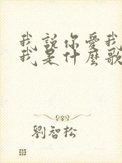 我说你爱我你想我是什么歌