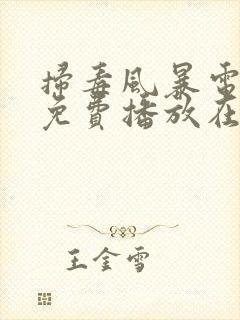 扫毒风暴电视剧免费播放在线观看