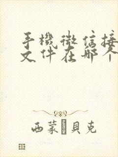 手机微信接收的文件在哪个目录