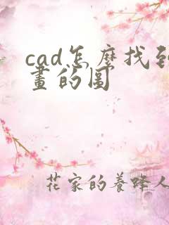 cad怎么找到画的图