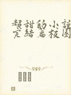 超甜的小说推荐完结篇校园