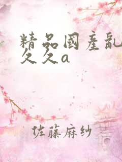 精品国产乱码久久久a