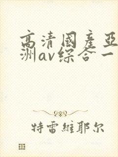 高清国产亚洲欧洲av综合一区