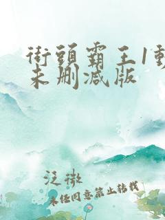 街头霸王1动漫未删减版