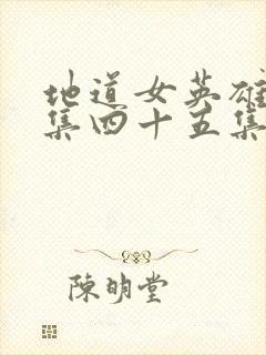 地道女英雄全剧集四十五集