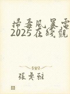 扫毒风暴电视剧2025在线观看免费