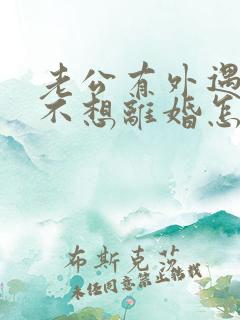 老公有外遇到我不想离婚怎么办