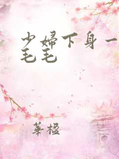 少妇下身一片黑毛毛