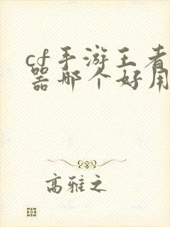 cf手游王者武器哪个好用