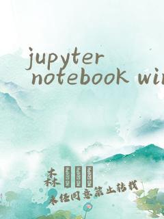 jupyter notebook windows