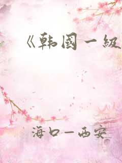 《韩国一级大片