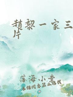 赵黎一家三口照片