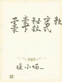 子豪秘密教学土豪下拉式