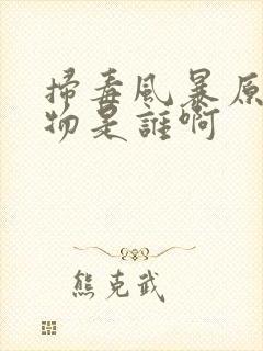 扫毒风暴原型人物是谁啊